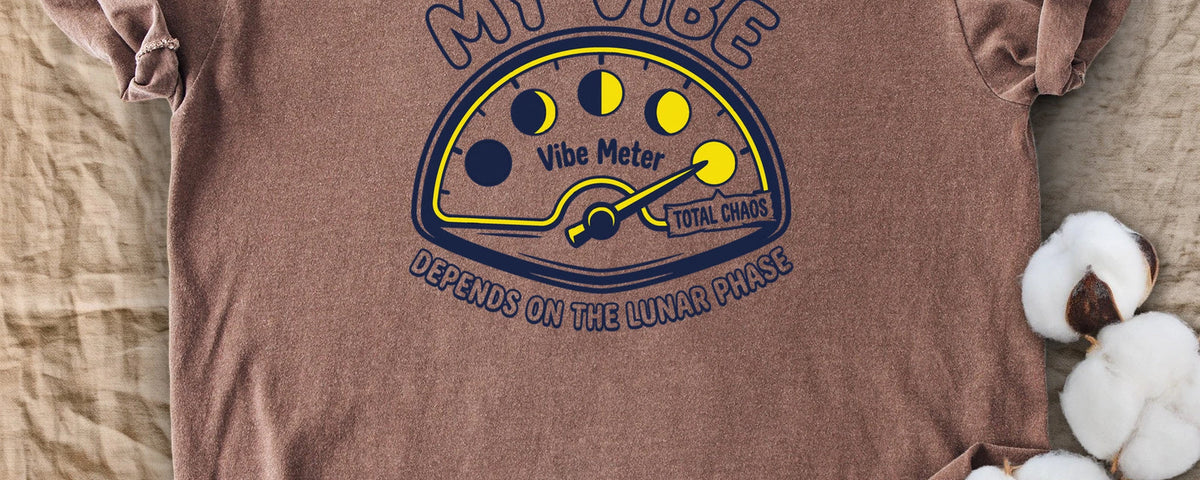 The Moon Runs on Two Different Clocks (Here's the Difference) | Comfort Colors T-Shirt | Etherlotus