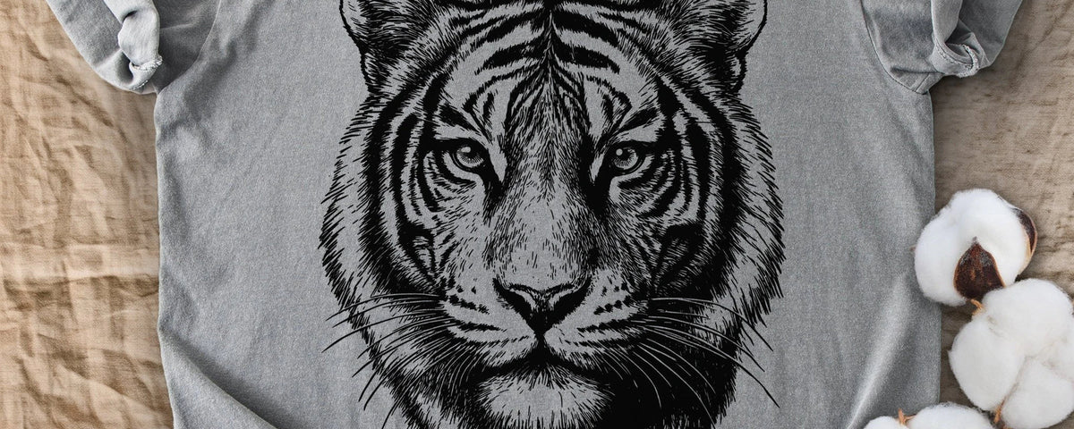 A Tiger's Stripes Are as Unique as a Fingerprint | Comfort Colors T-Shirt | Etherlotus