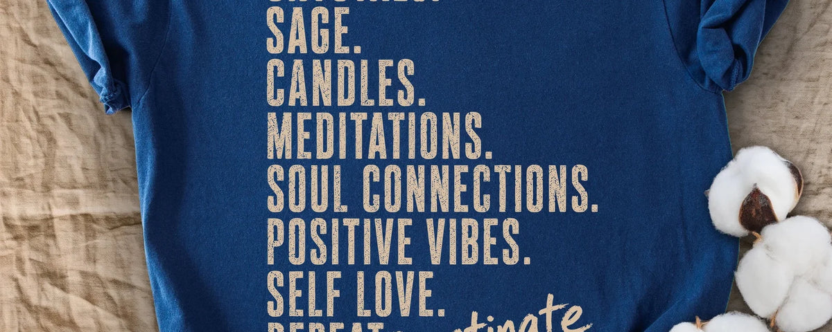 Crystals Sage Candles Procrastinate Spiritual Humor Comfort Colors T-Shirt