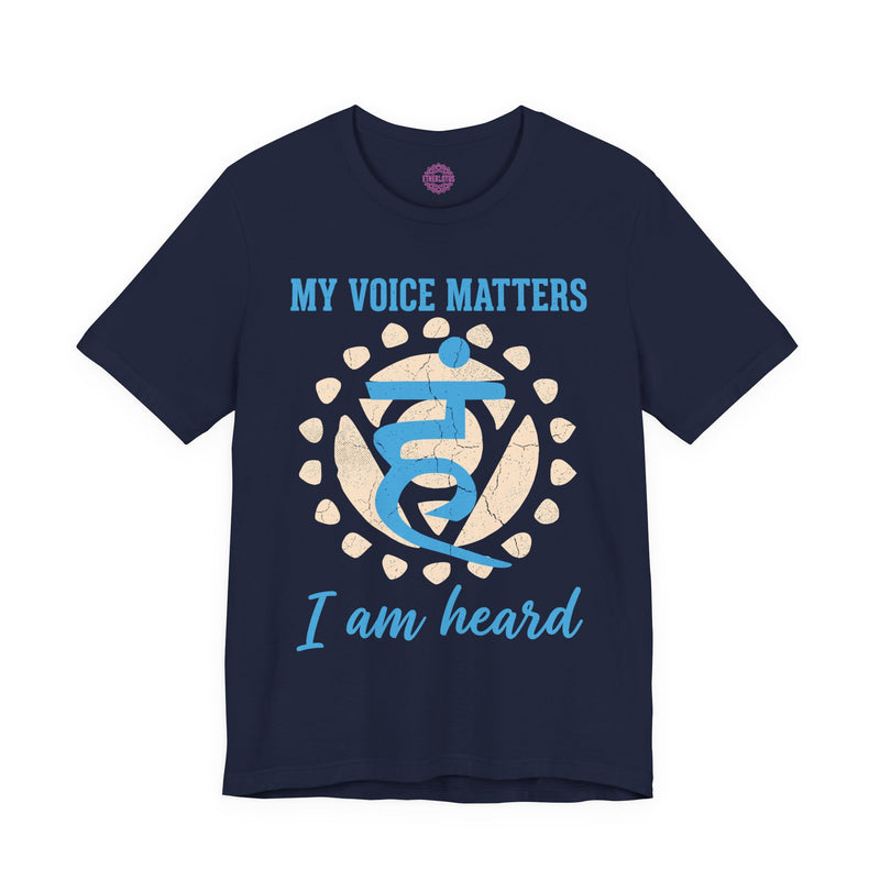My Voice Matters I Am Heard Throat Chakra Vishuddha Premium Unisex T-Shirt