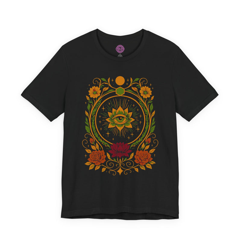 Awakened Vision Floral Eye Premium Unisex T-Shirt