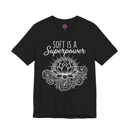 Soft Is A Superpower Lotus Premium Unisex T-Shirt