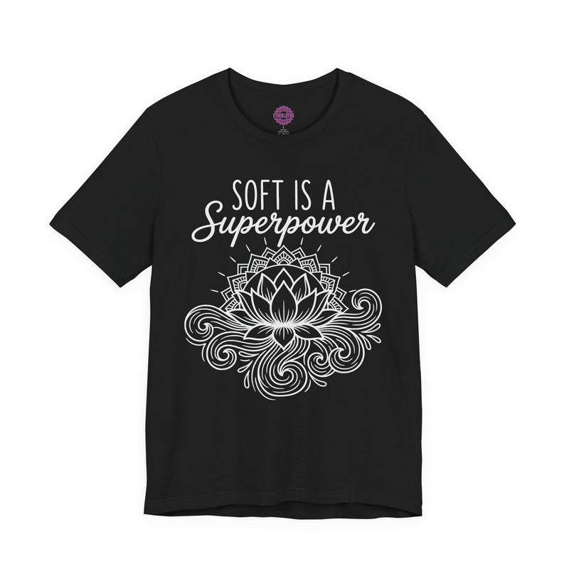 Soft Is A Superpower Lotus Premium Unisex T-Shirt
