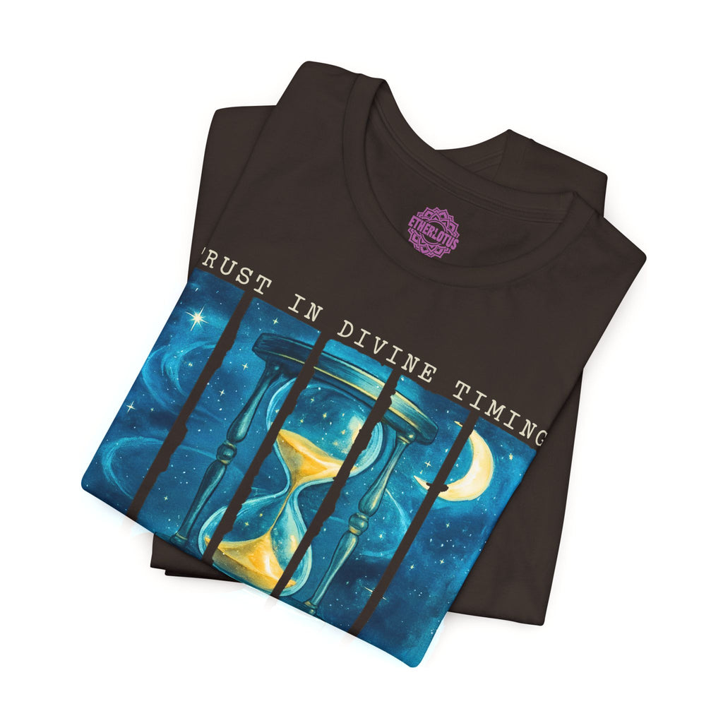Trust In Divine Timing Celestial Hourglass Premium Unisex T-Shirt