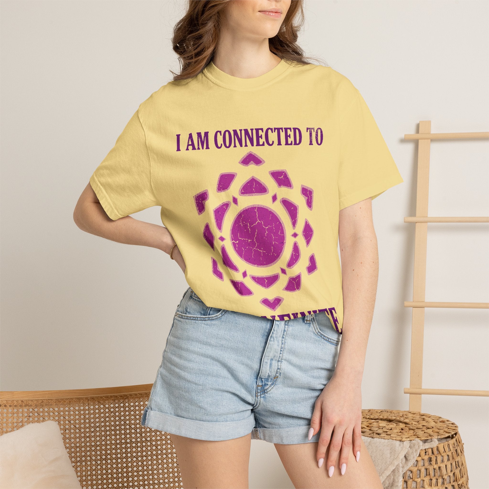 I Am Connected to the Infinite Crown Chakra Sahasrara Comfort Colors® Unisex T-Shirt