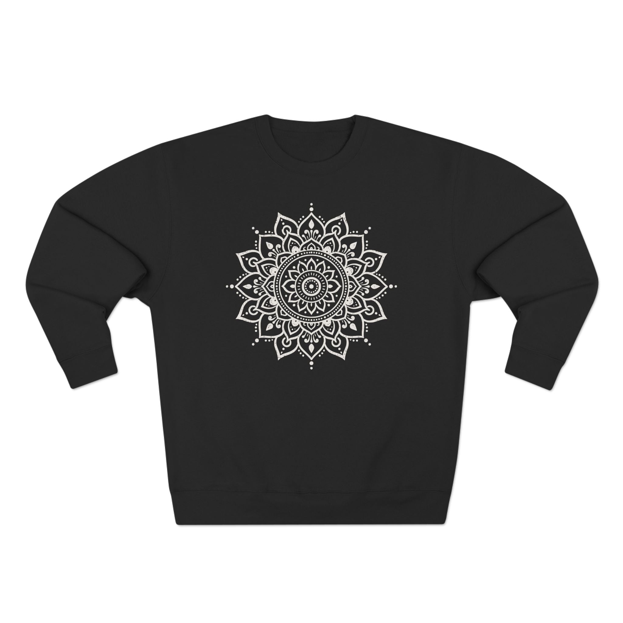Mandala Sacred Lotus Geometric Spiritual Vintage Premium Unisex Sweatshirt