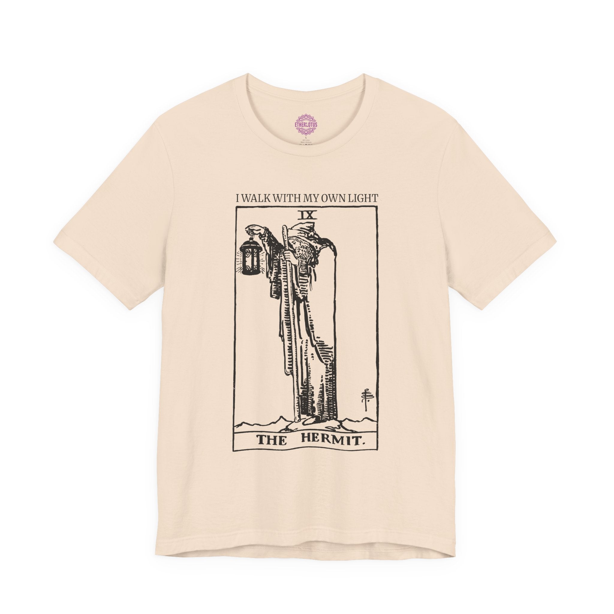 The Hermit Walk With My Own Light Tarot Premium Unisex T-Shirt