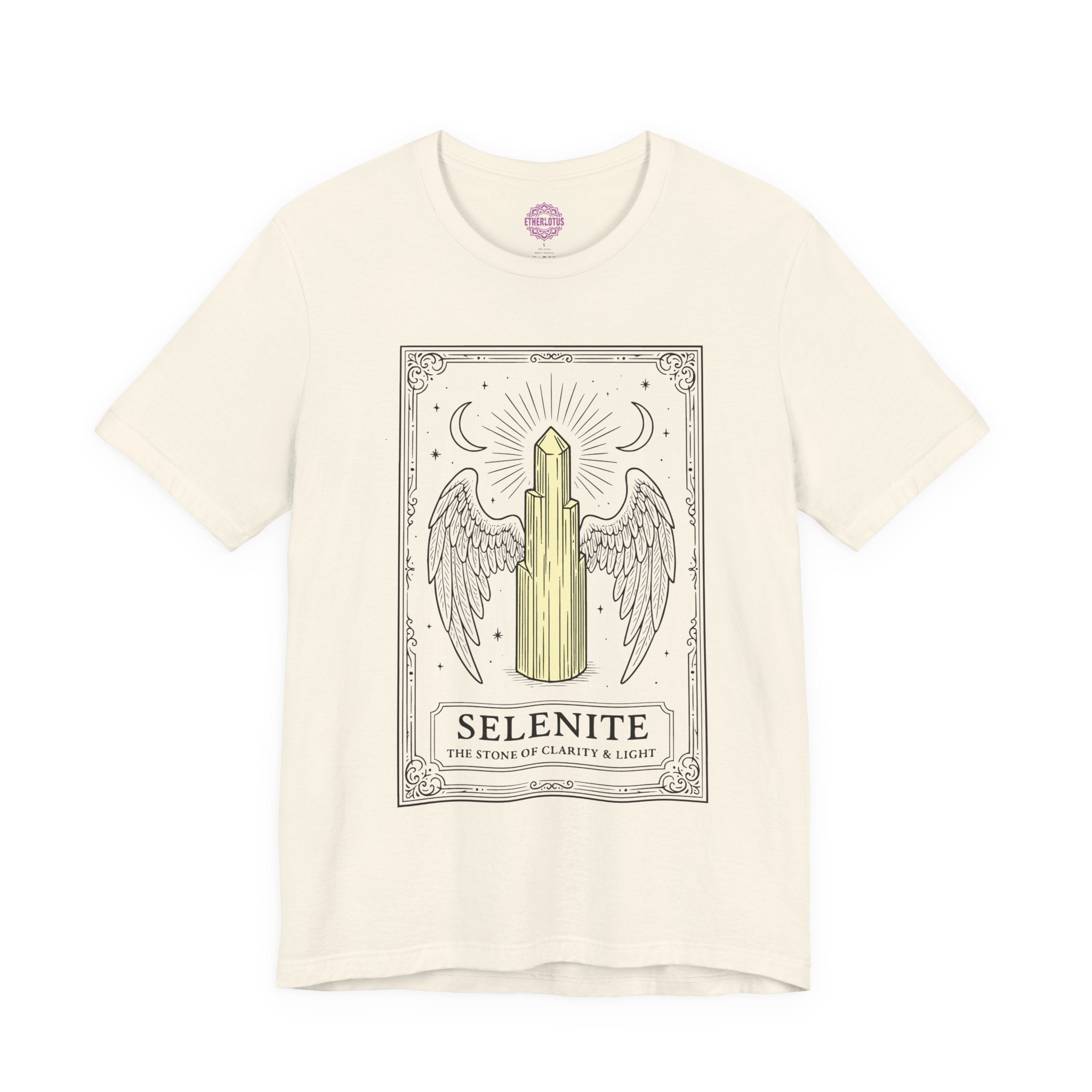 Selenite Stone of Clarity and Light Premium Unisex T-Shirt