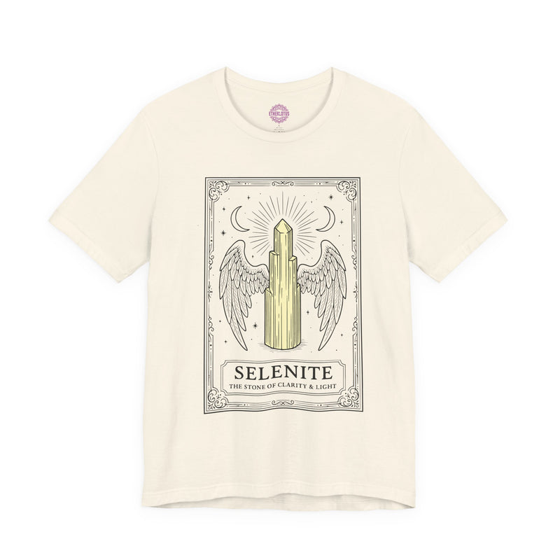 Selenite Stone of Clarity and Light Premium Unisex T-Shirt