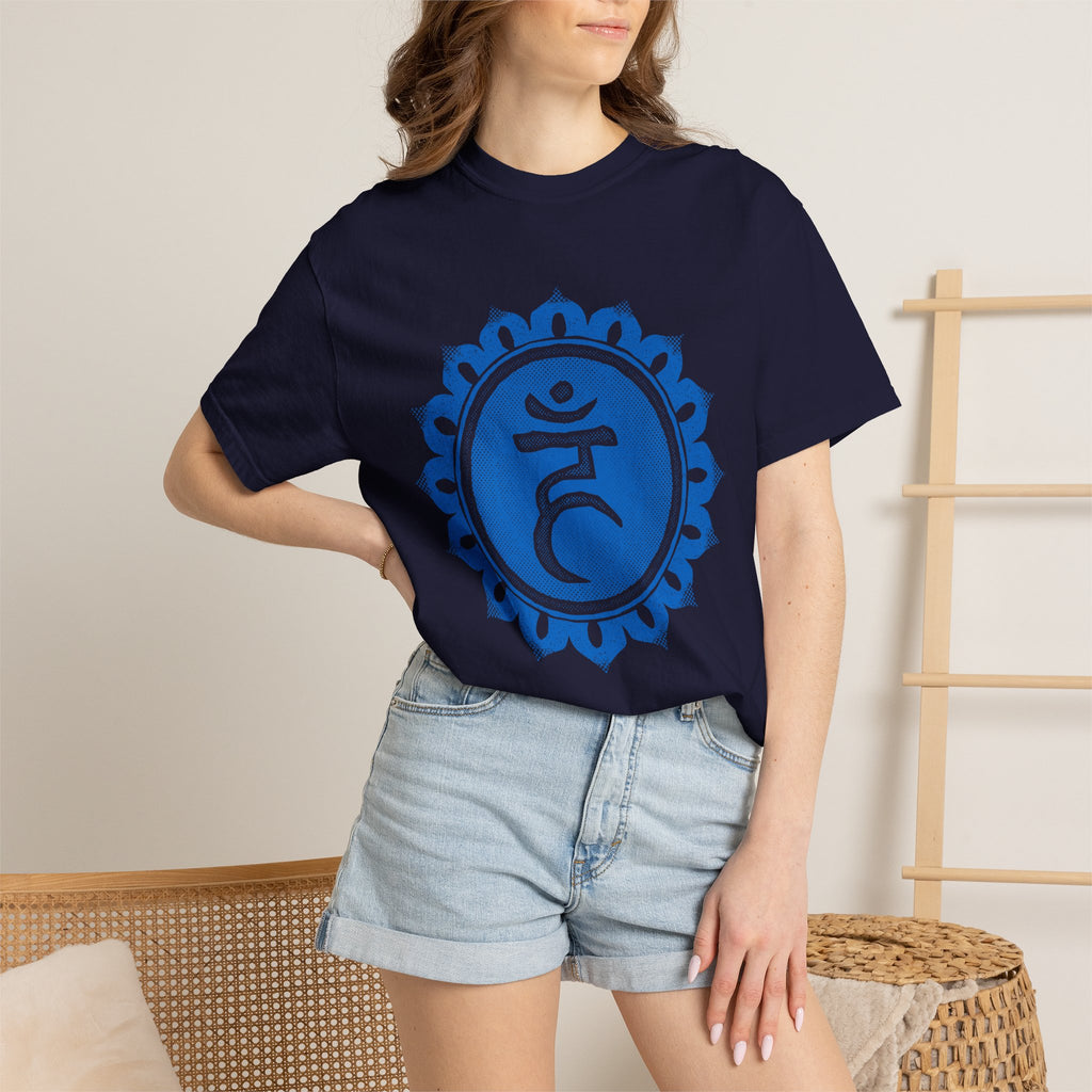Ham Bija Vishuddha Throat Chakra Symbol Sacred Geometry Comfort Colors® Unisex T-Shirt