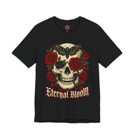 Eternal Bloom Skull Roses Rebirth Premium Unisex T-Shirt