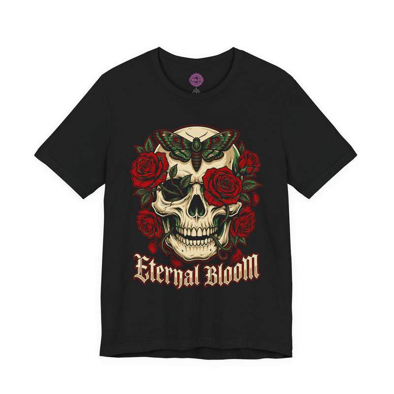 Eternal Bloom Skull Roses Rebirth Premium Unisex T-Shirt