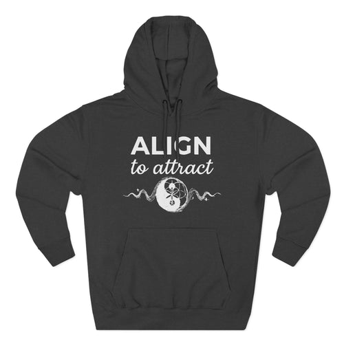 Align To Attract Yin Yang Sacred Geometry Premium Unisex Hoodie