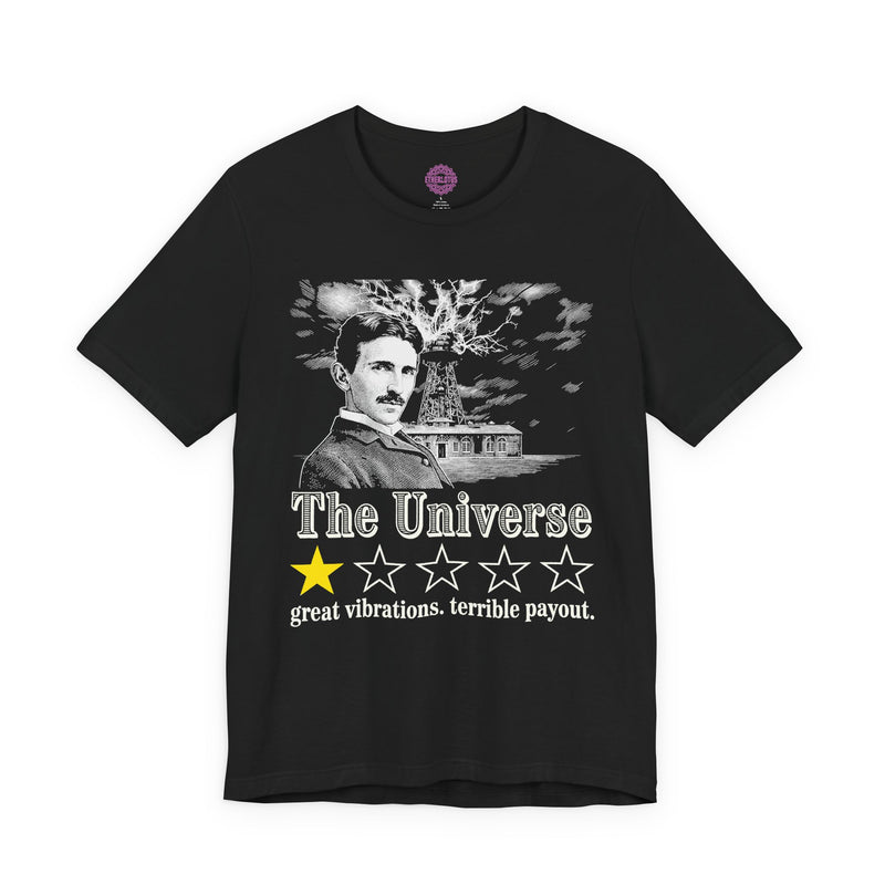 The Universe 1-Star Review Tesla Humor Premium Unisex T-Shirt