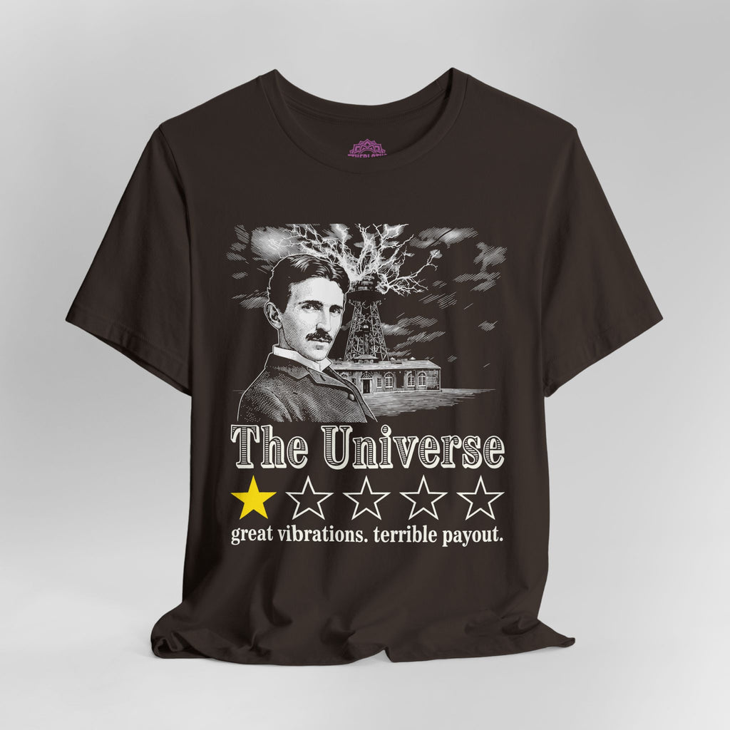 The Universe 1-Star Review Tesla Humor Premium Unisex T-Shirt