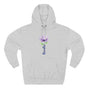 Breathe Watercolor Purple Lotus Stem Premium Unisex Hoodie
