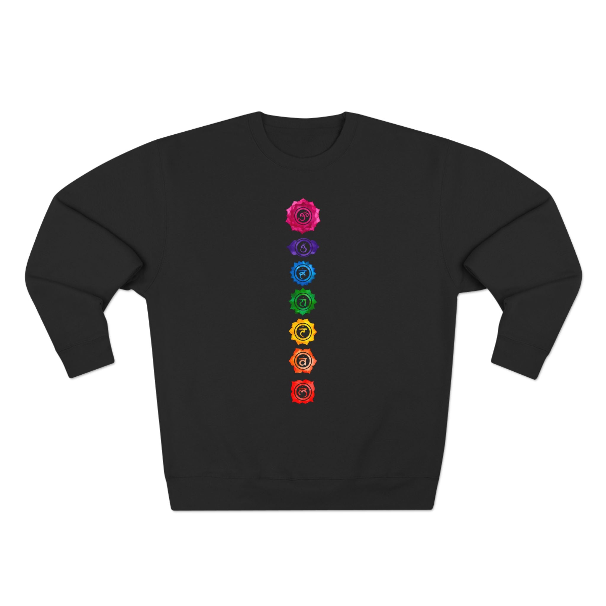 Seven Chakra Alignment Watercolor Spiritual Premium Unisex Sweatshirt
