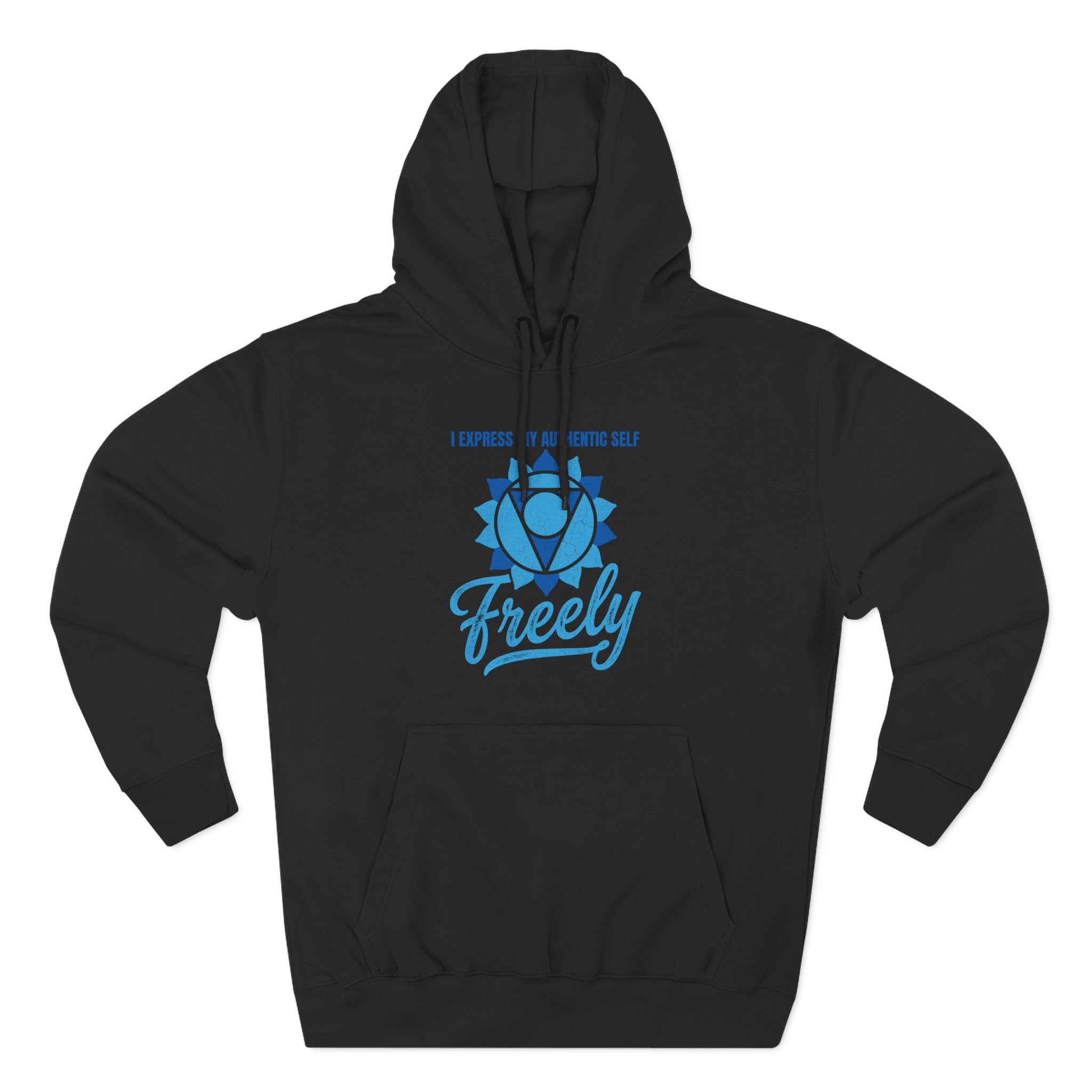 I Express My Authentic Self Freely Throat Chakra Premium Unisex Hoodie
