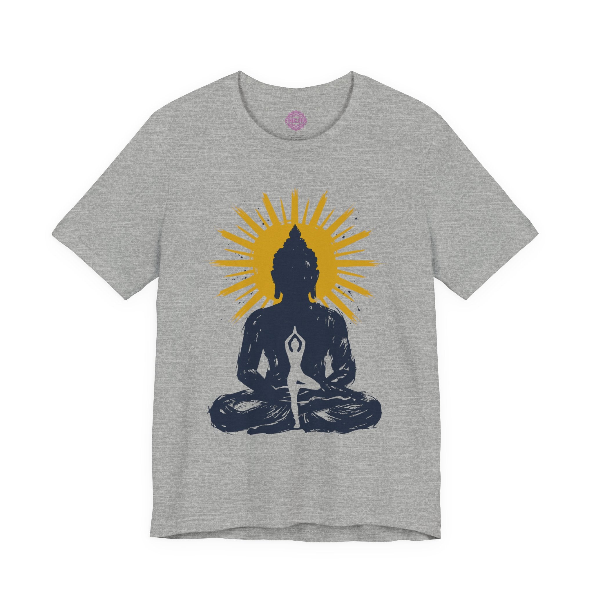 Buddha Yoga Tree Pose Vrksasana Inner Light Sacred Premium Unisex T-Shirt