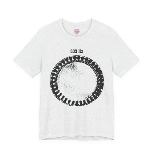 639 Hz Solfeggio Frequency Cymatics Connection Sound Premium Unisex T-Shirt