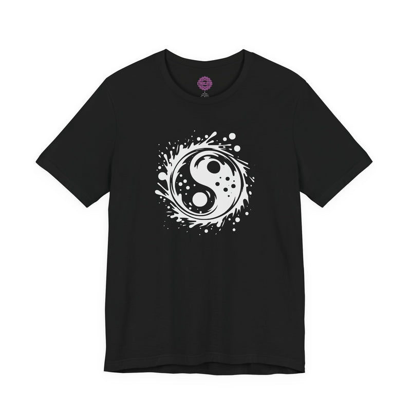 Yin Yang Energy Splash Harmony Taoist Balance Premium Unisex T-Shirt