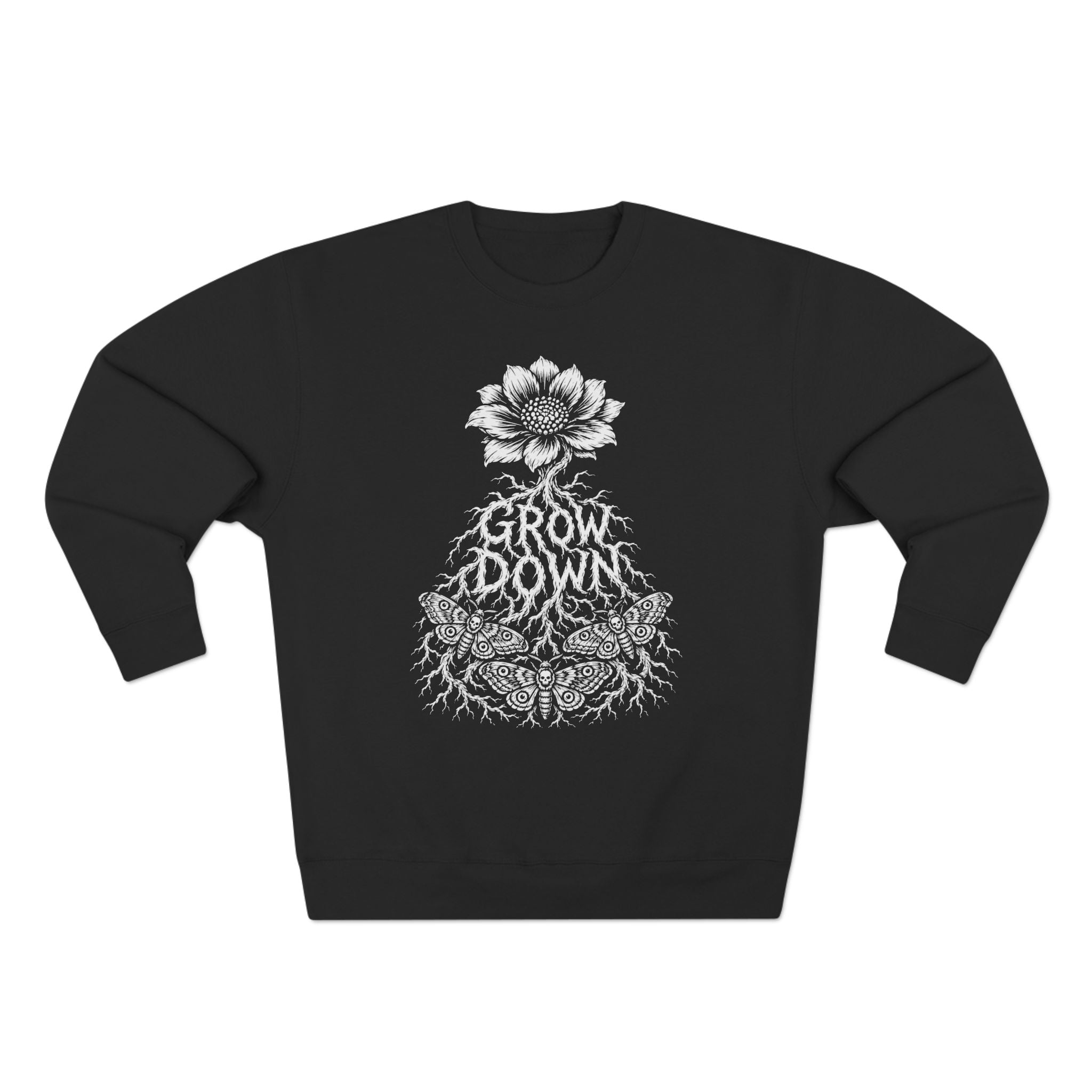 Grow Down Grounding Shadow Work Premium Unisex Sweatshirt