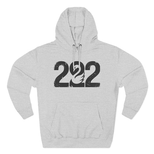 222 Angel Number Swan Grace Premium Unisex Hoodie