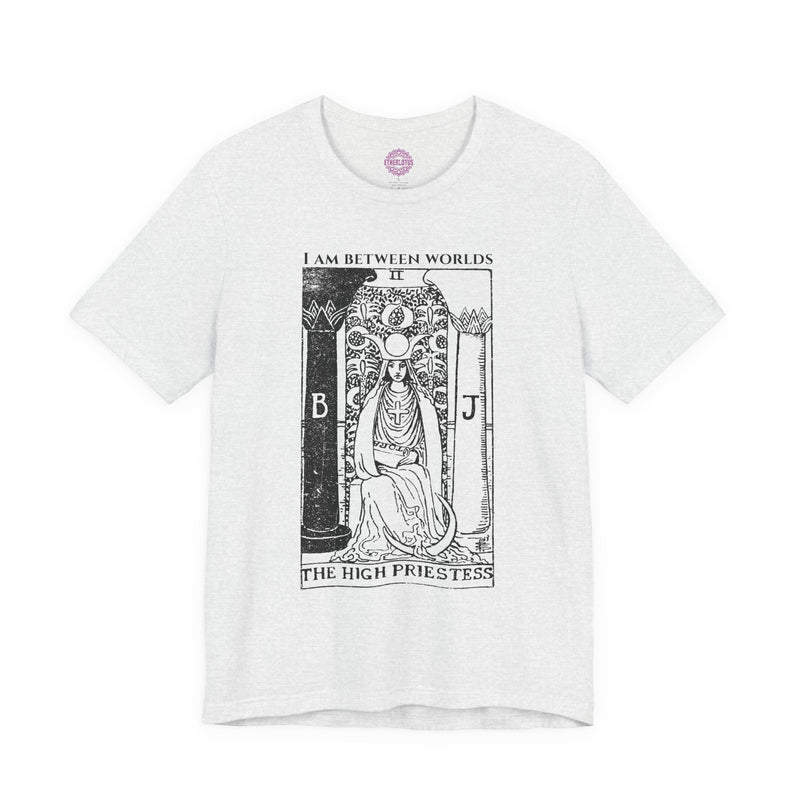 High Priestess Between Worlds Tarot Premium Unisex T-Shirt