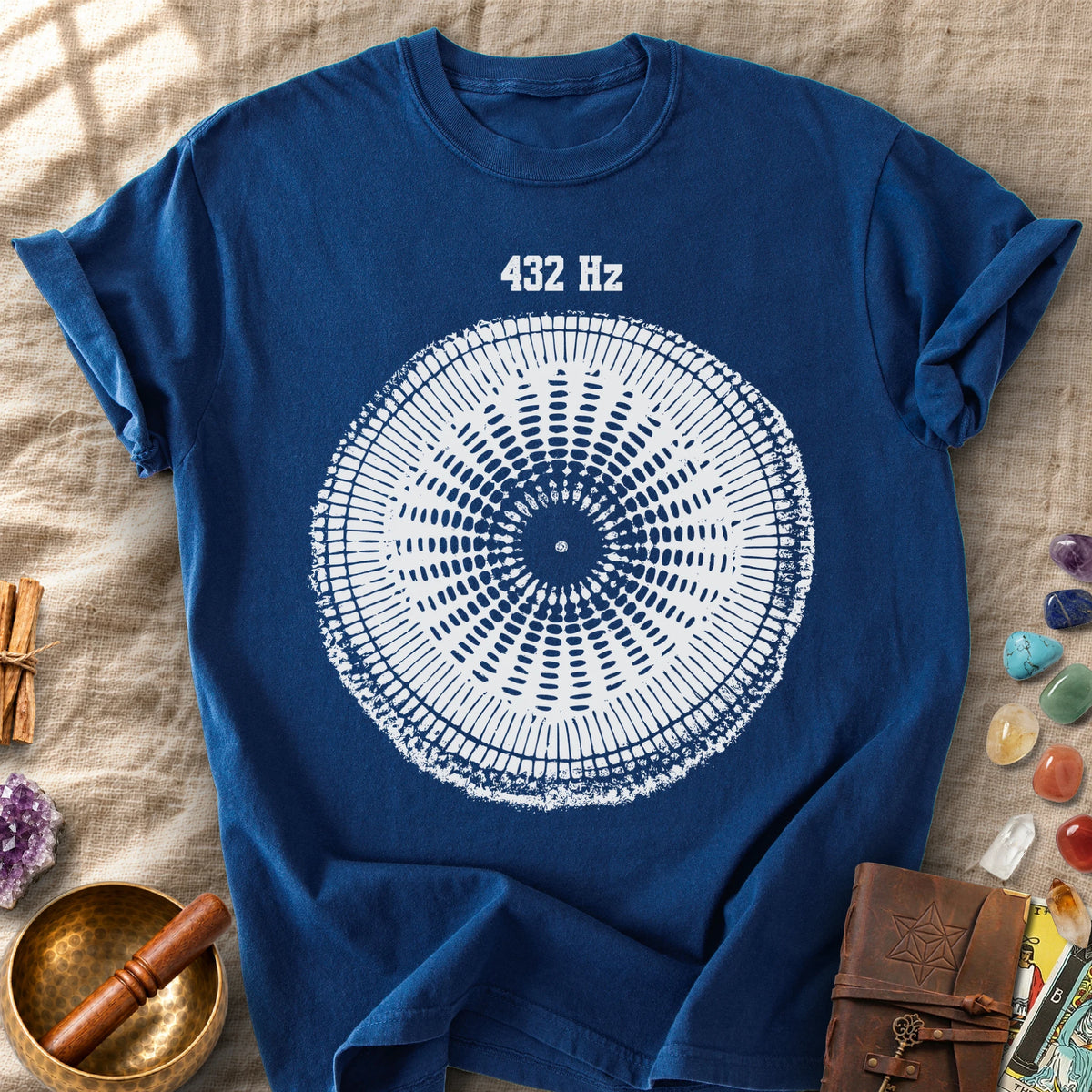 432 Hz Natural Tuning Cymatics Sacred Frequency Wellness Comfort Colors® Unisex T-Shirt