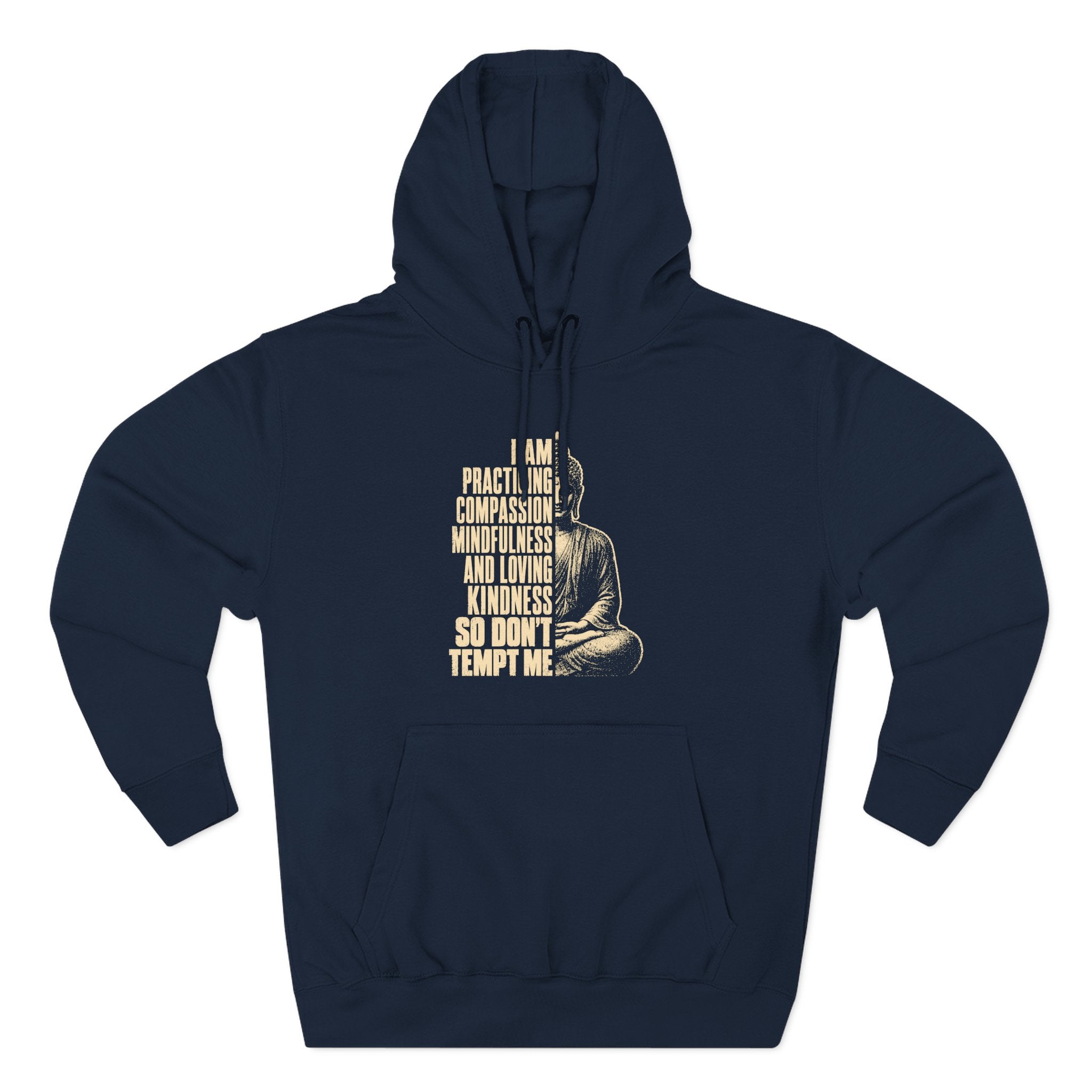 Practicing Compassion Mindful Buddha Premium Unisex Hoodie