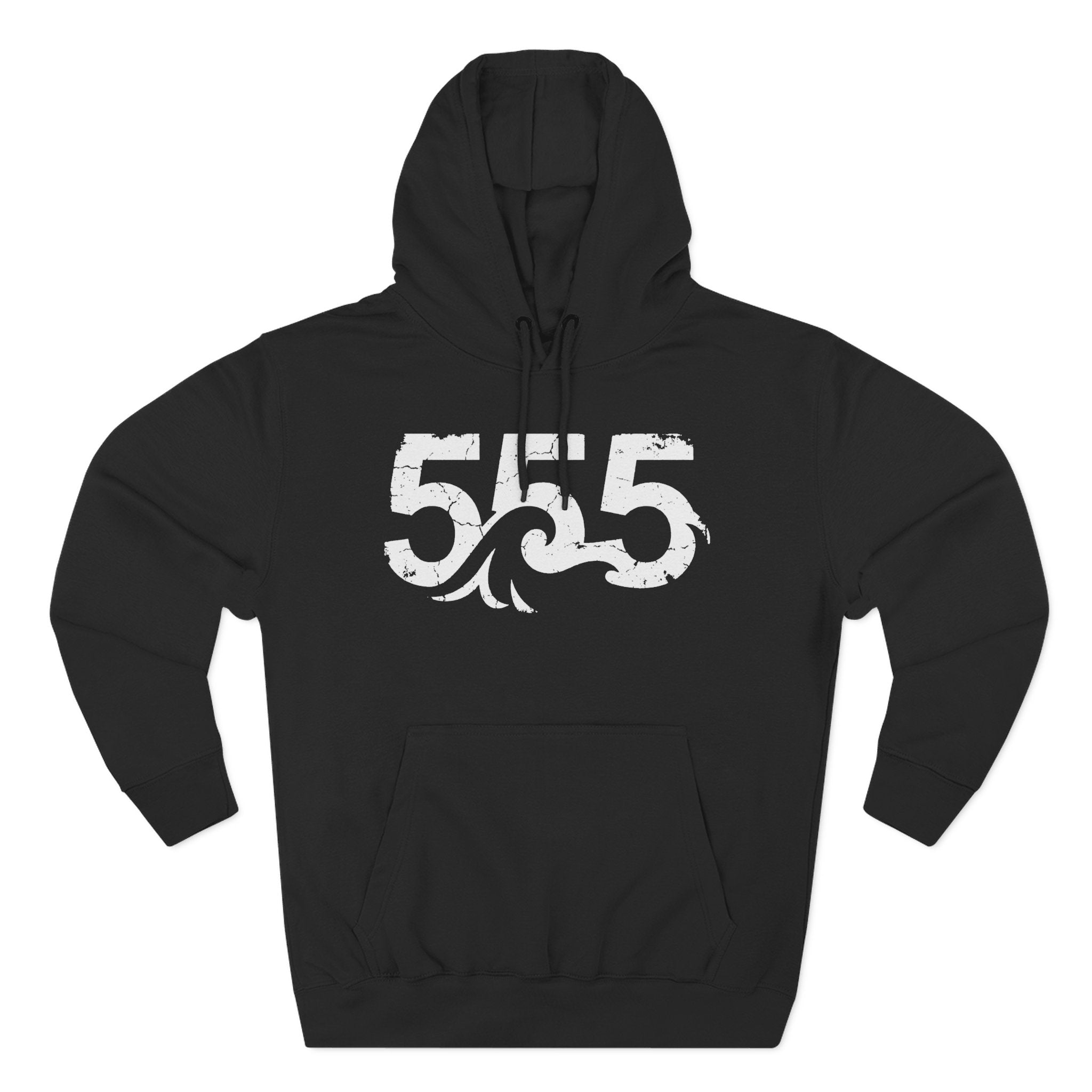 555 Angel Number Wave of Change Premium Unisex Hoodie