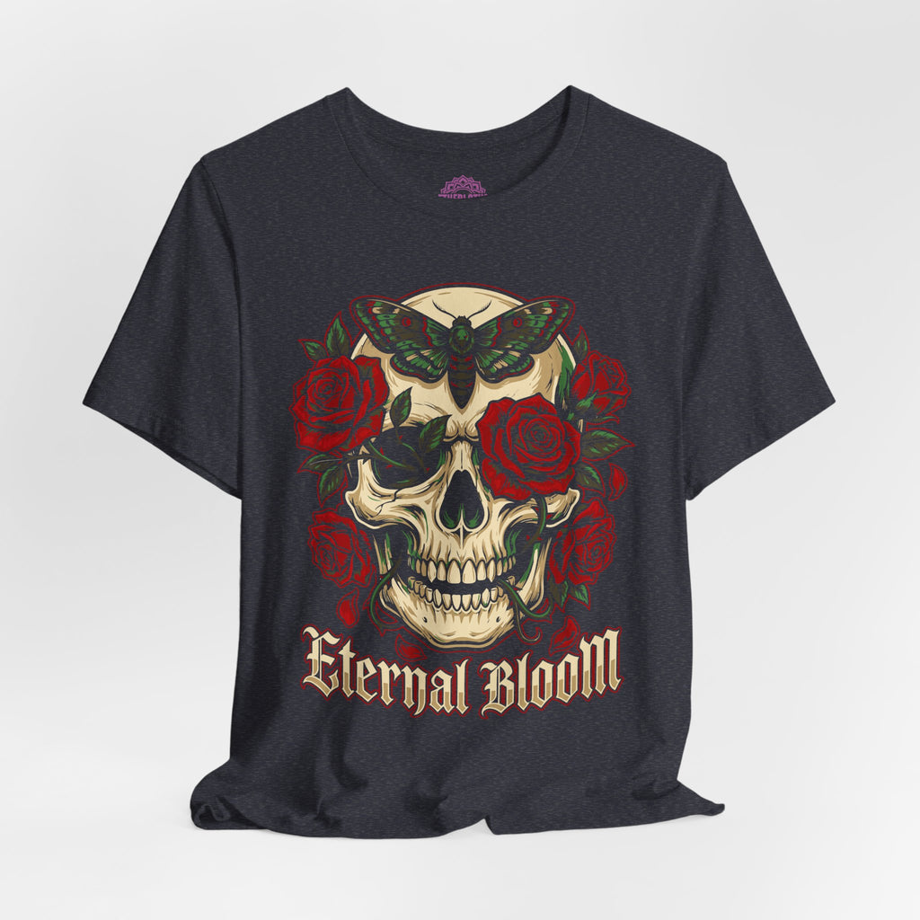 Eternal Bloom Skull Roses Rebirth Premium Unisex T-Shirt
