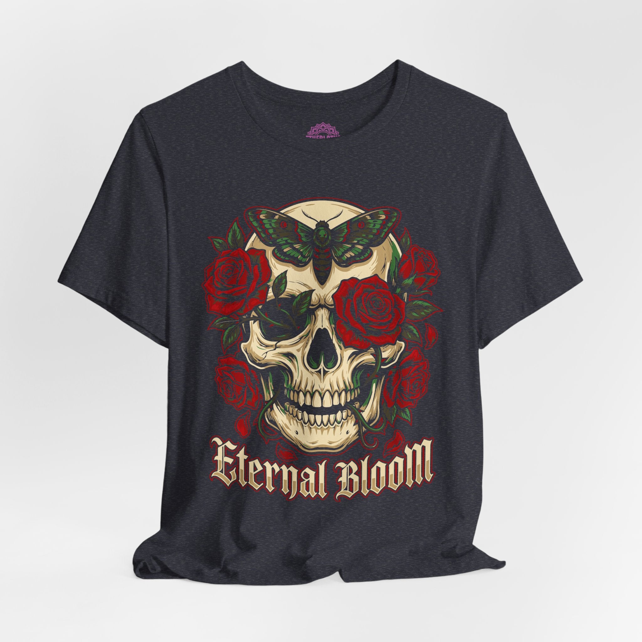 Eternal Bloom Skull Roses Rebirth Premium Unisex T-Shirt