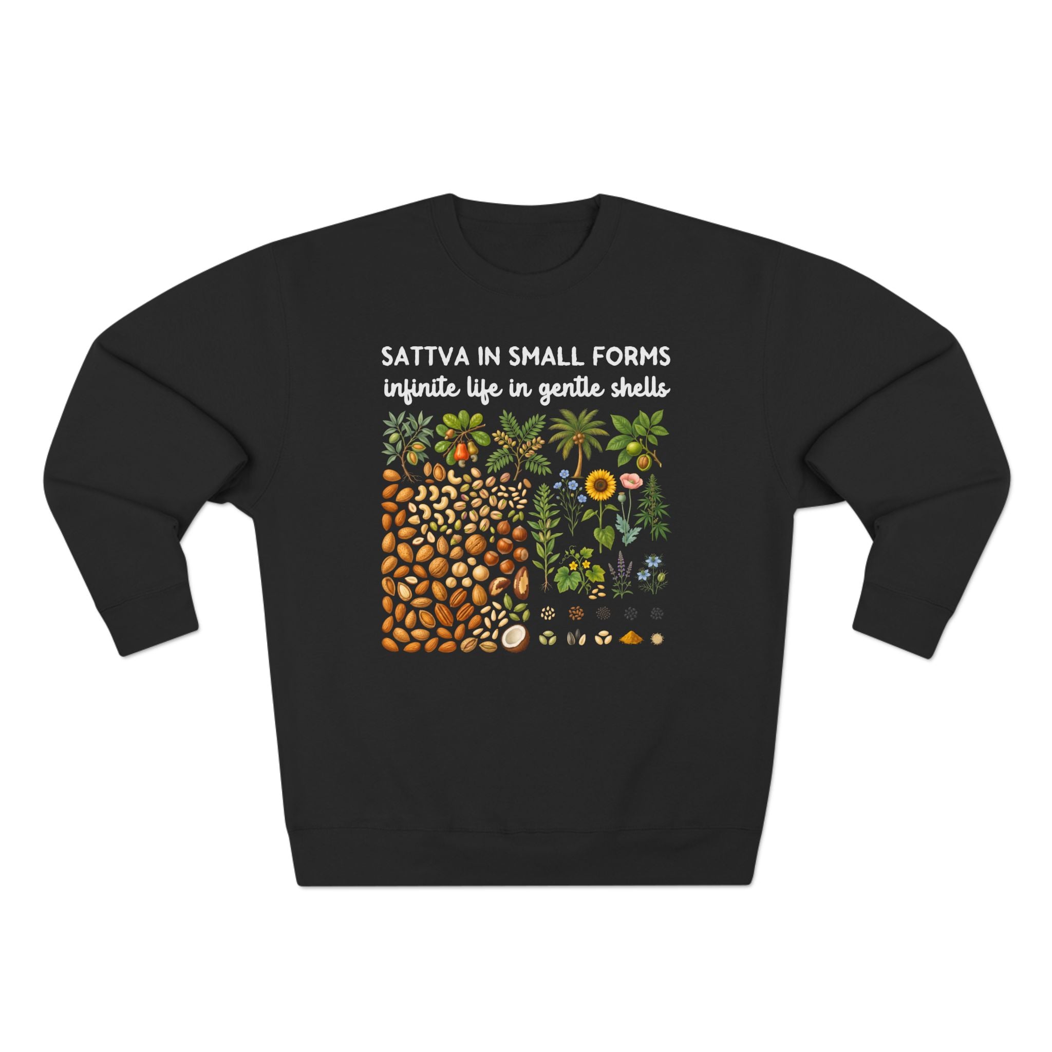 Sattva in Small Forms Infinite Life in Gentle Shells Premium Unisex Sweatshirt