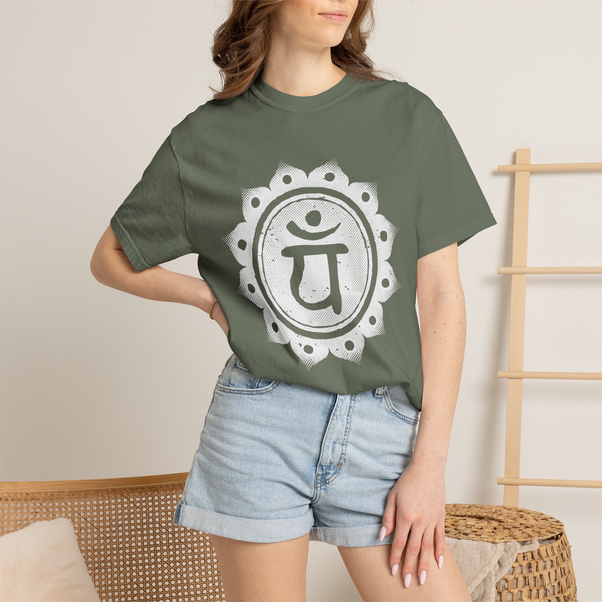 Yam Bija Anahata Heart Chakra Symbol Sacred Geometry Comfort Colors® Unisex T-Shirt