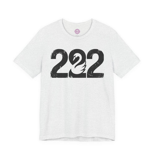 222 Angel Number Swan Grace Premium Unisex T-Shirt
