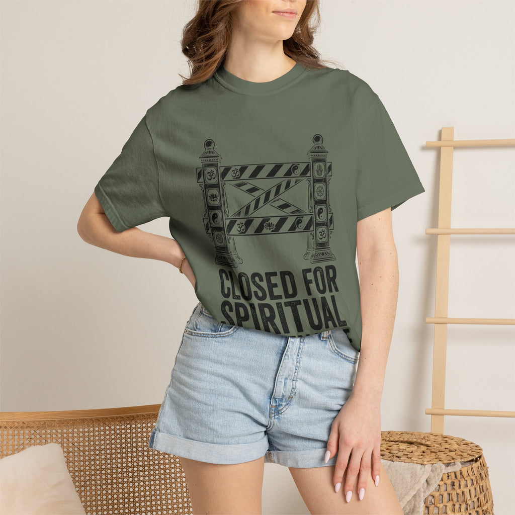 Closed For Spiritual Maintenance Sacred Gate Comfort Colors® Unisex T-Shirt