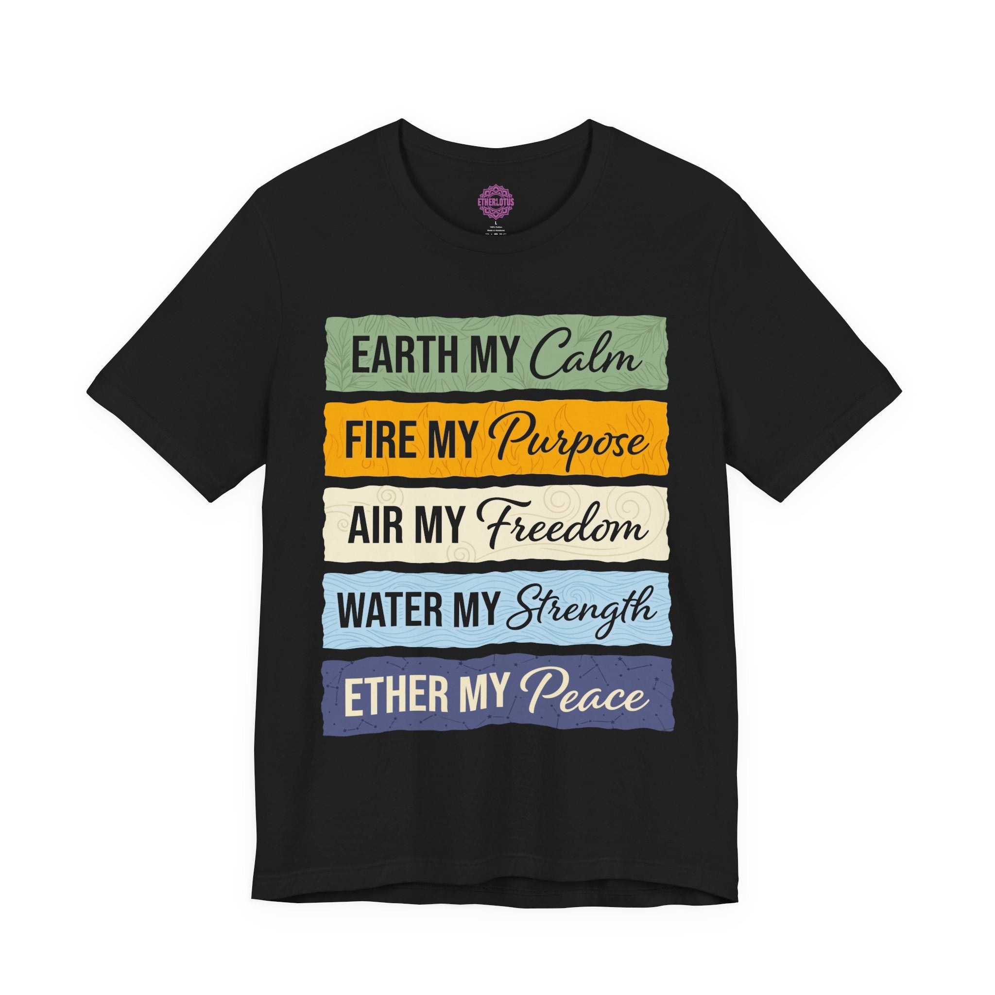 Earth My Calm Fire My Purpose Elemental Soul Premium Unisex T-Shirt