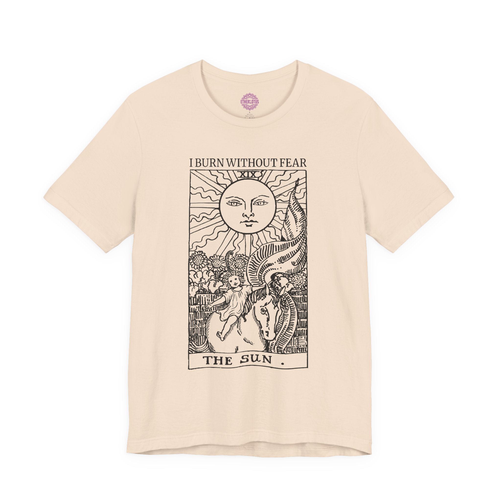 The Sun Burn Without Fear Tarot Premium Unisex T-Shirt