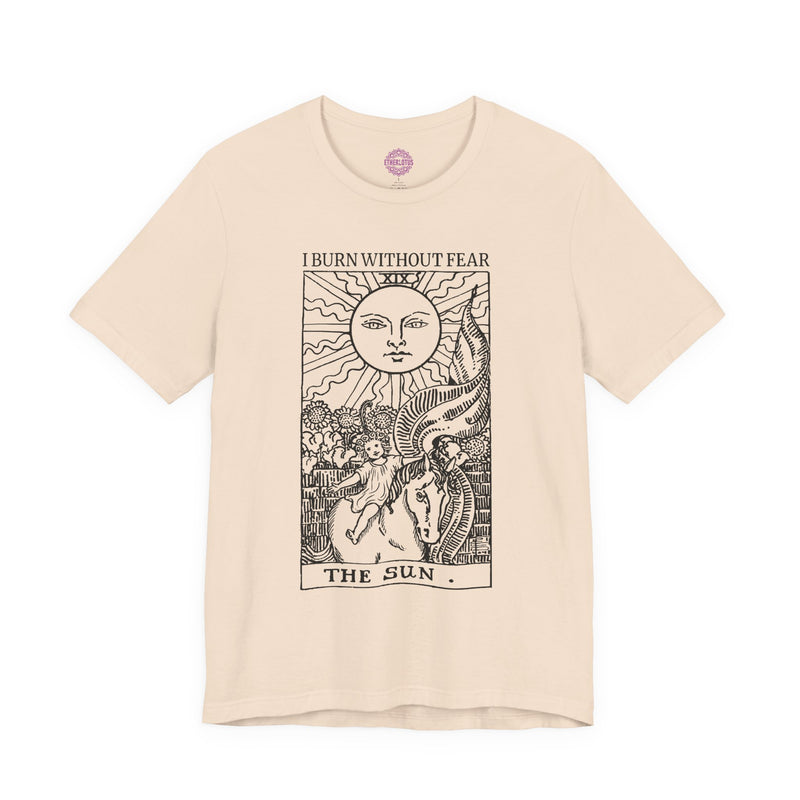 The Sun Burn Without Fear Tarot Premium Unisex T-Shirt