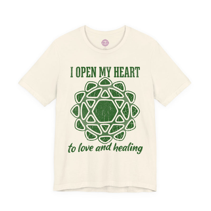 I Open My Heart to Love and Healing Anahata Chakra Premium Unisex T-Shirt