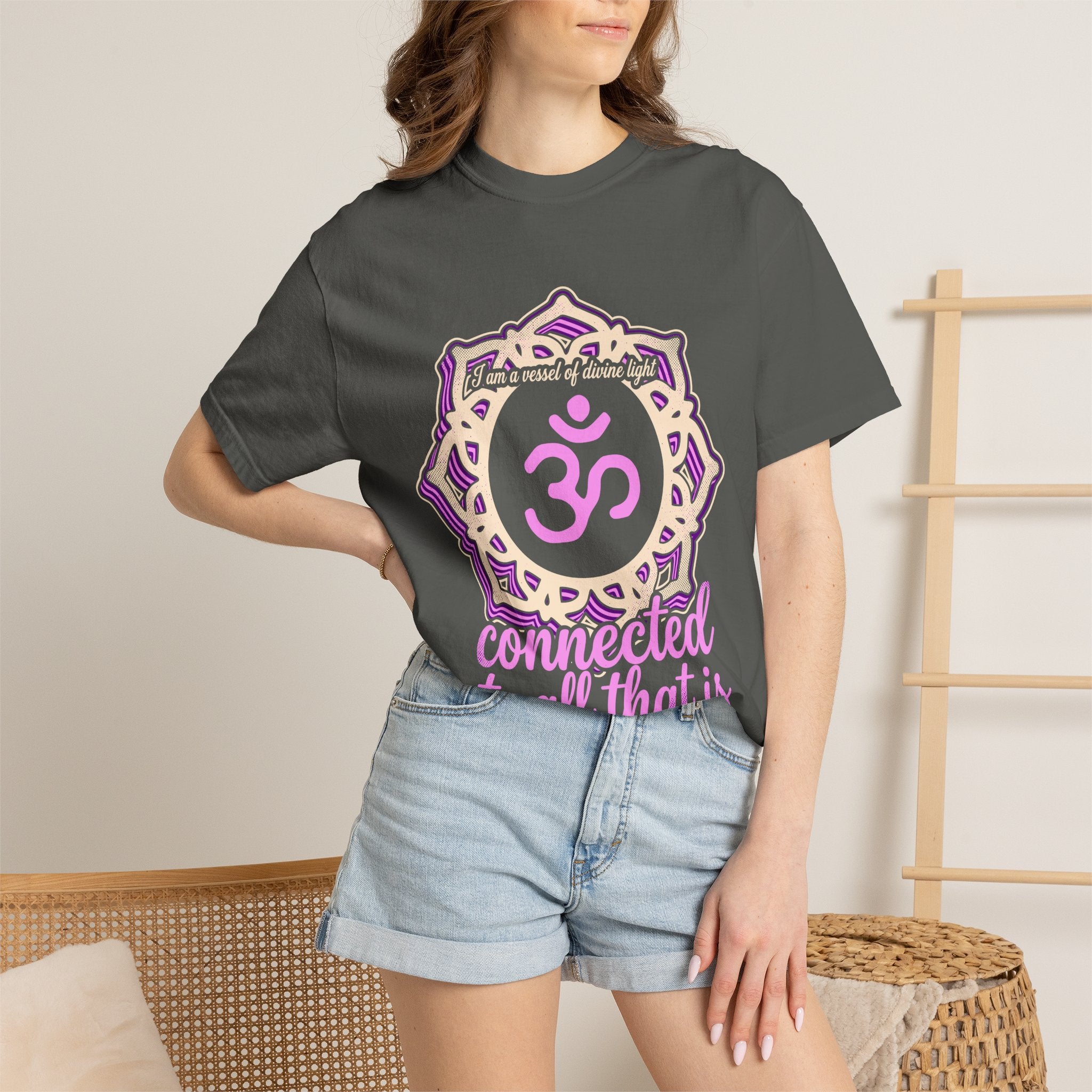I Am a Vessel of Divine Light Connected to All That Is Crown Chakra Comfort Colors® Unisex T-Shirt