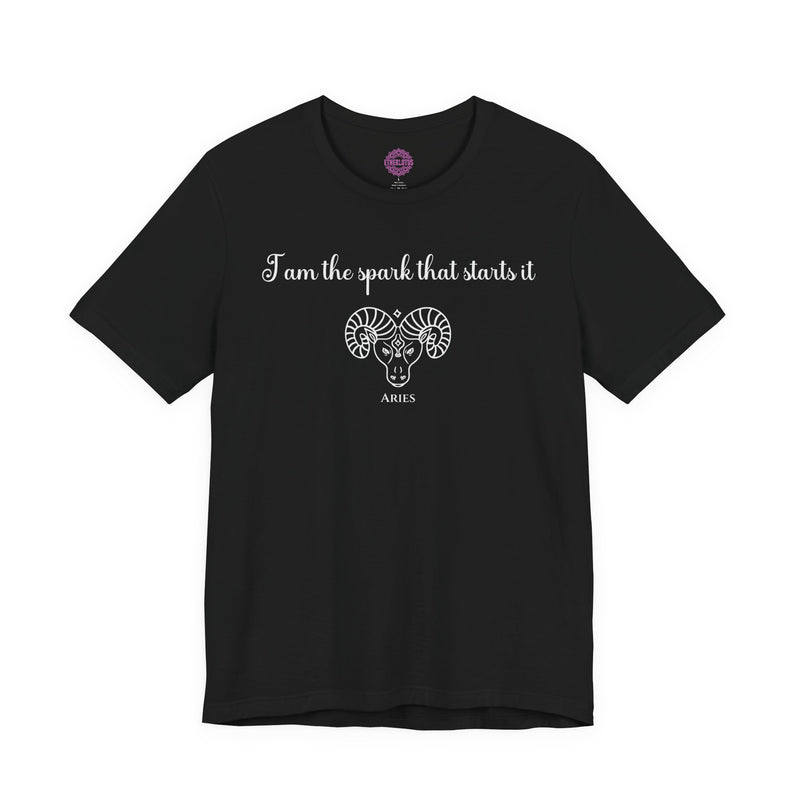 Aries The Spark Zodiac Premium Unisex T-Shirt