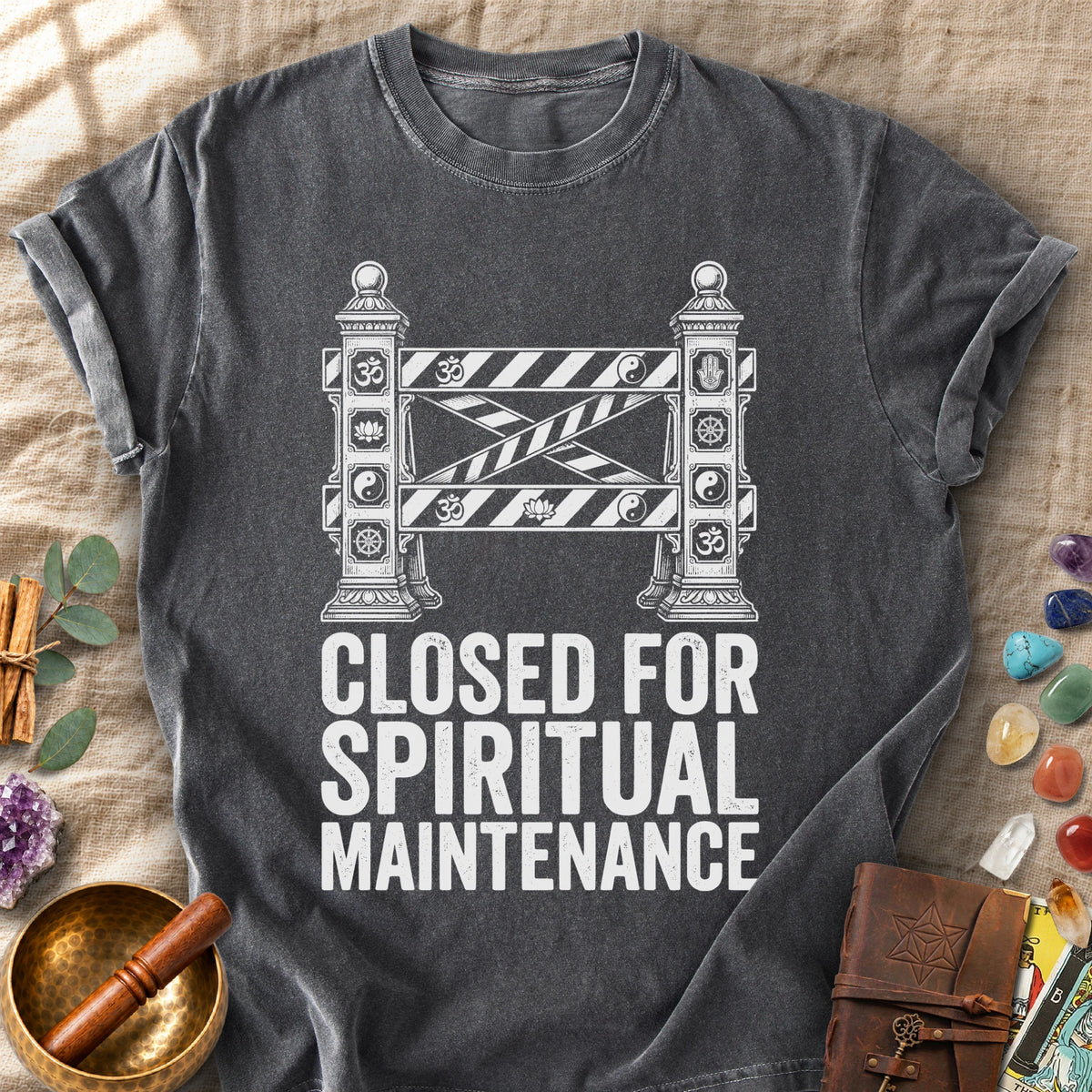 Closed For Spiritual Maintenance Sacred Gate Comfort Colors® Unisex T-Shirt