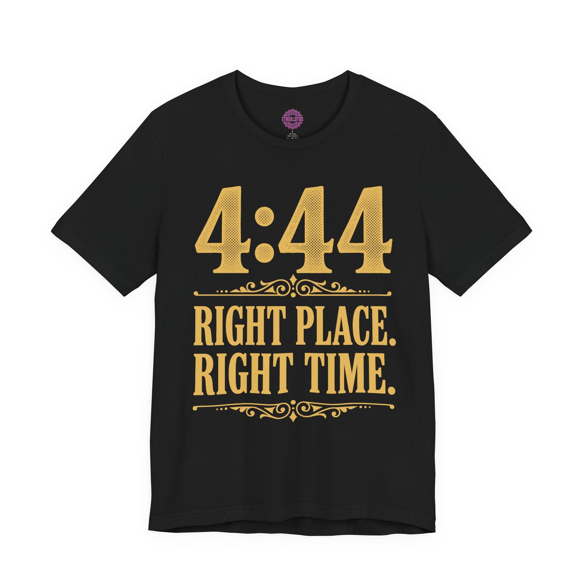 4:44 Right Place Right Time Angel Number Premium Unisex T-Shirt