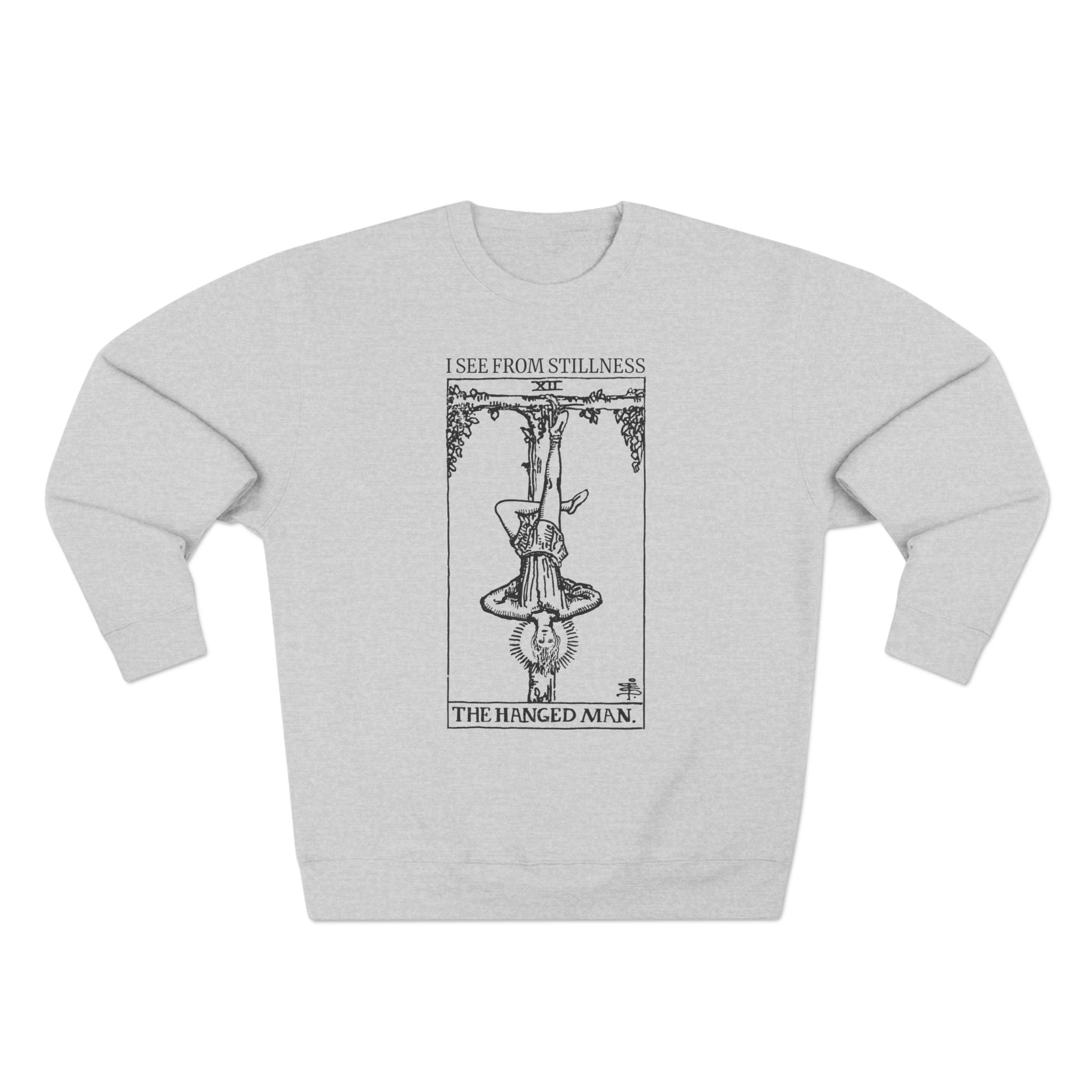 The Hanged Man See From Stillness Tarot Premium Unisex Sweatshirt