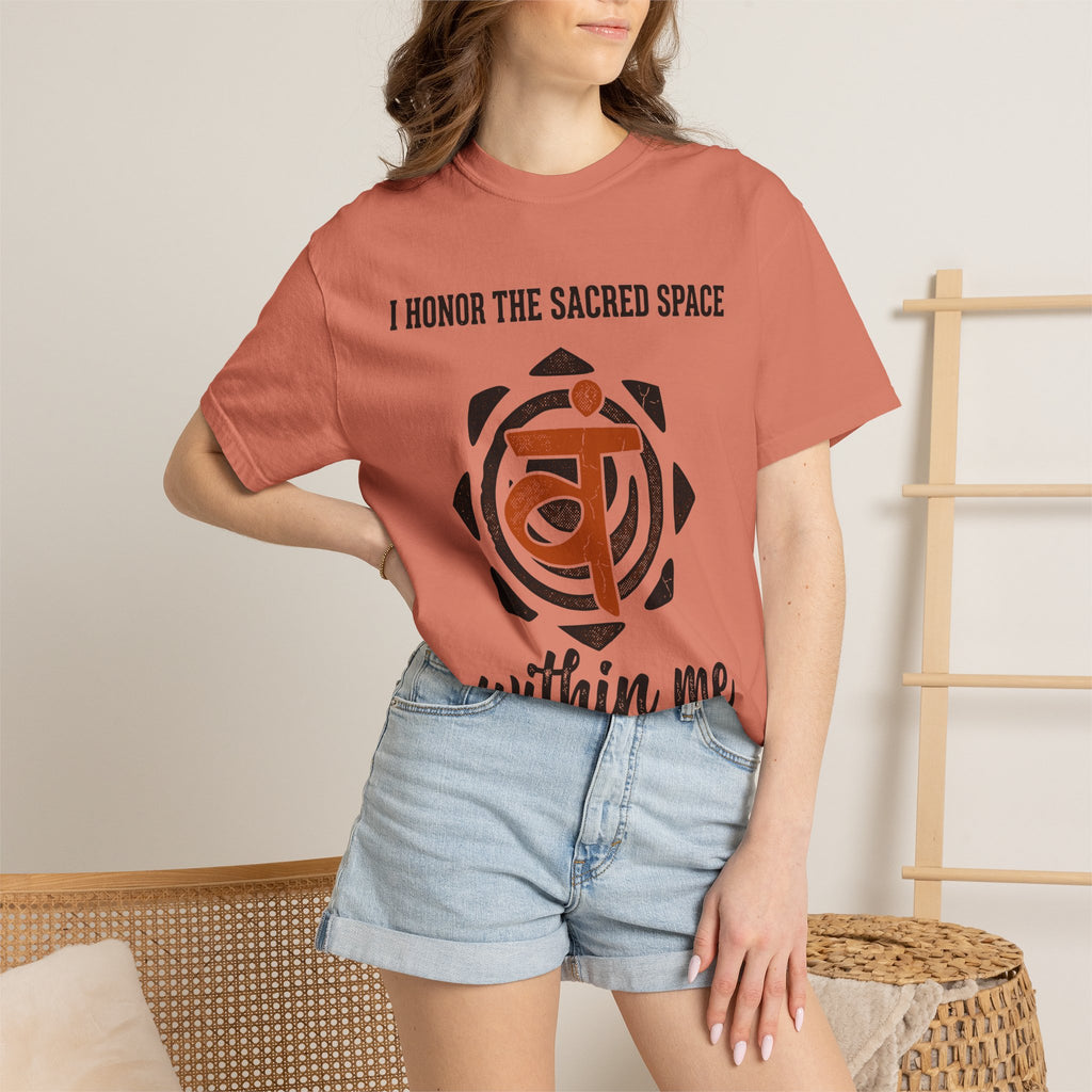 I Honor the Sacred Space Within Me Svadhisthana Chakra Comfort Colors® Unisex T-Shirt