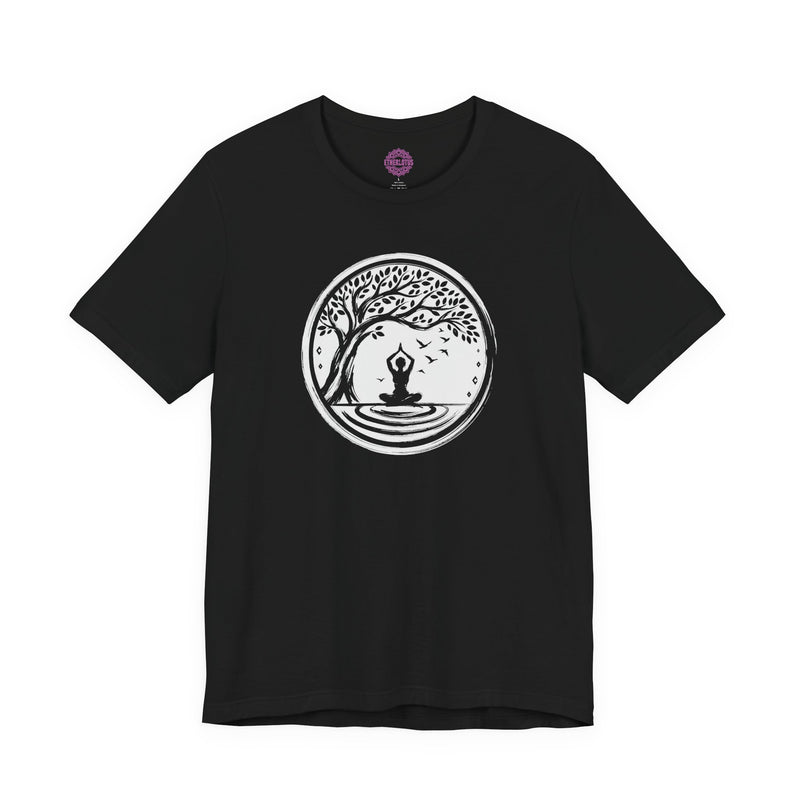 Tree of Life Meditation Circle Sacred Nature Yoga Premium Unisex T-Shirt