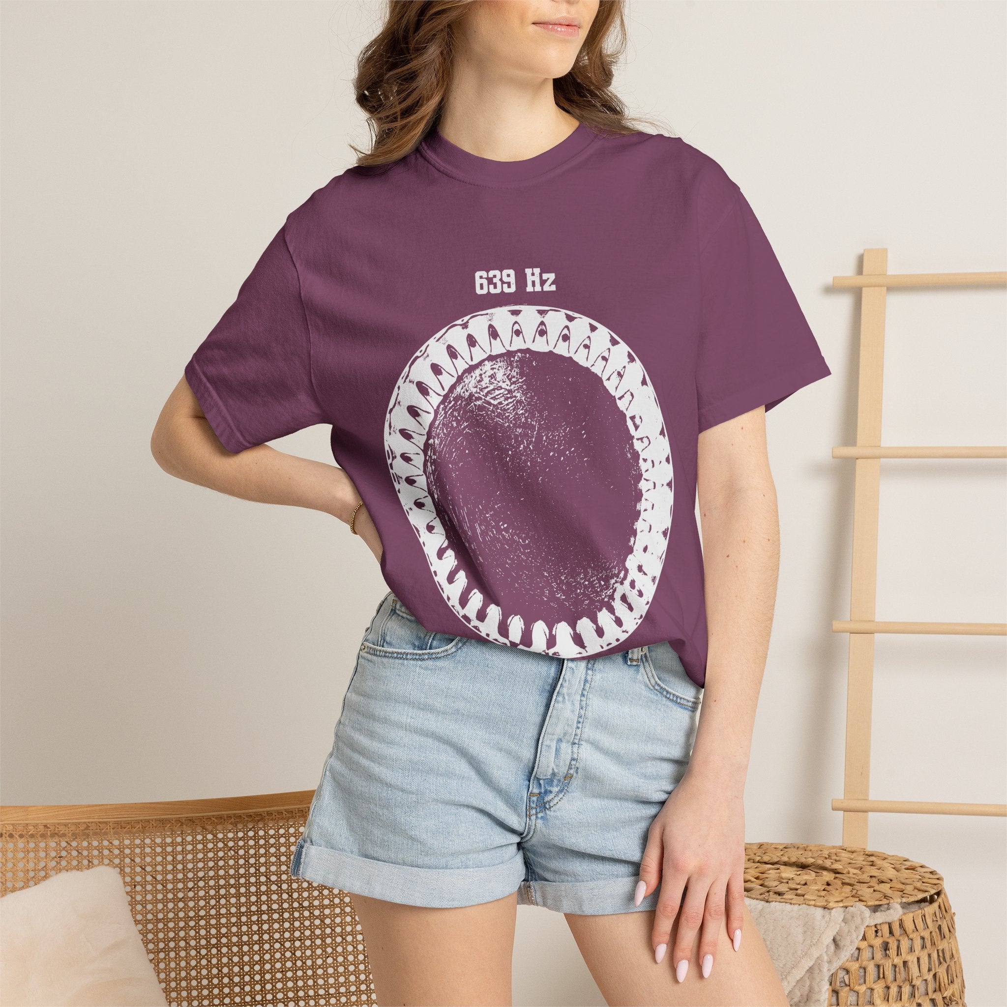 639 Hz Solfeggio Frequency Cymatics Connection Harmony Comfort Colors® Unisex T-Shirt