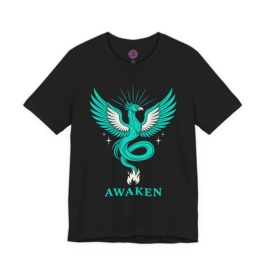 Awaken Phoenix Rising Spiritual Rebirth Premium Unisex T-Shirt